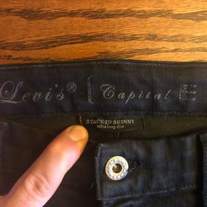 Levi’s Capital E stacked skinny sz 34 MADE IN USA